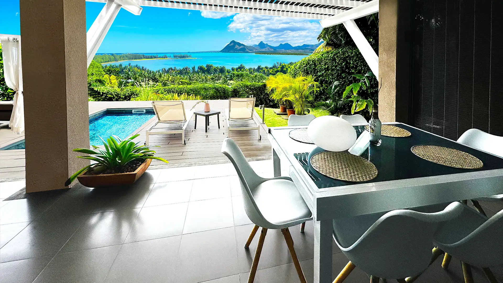 Beach Bars in Le Morne: Villenfreiheit statt Hotelroutine